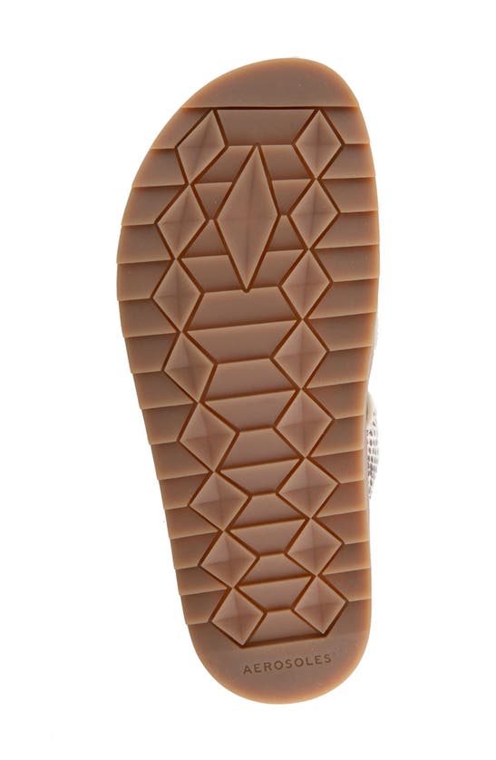 Shop Aerosoles Lee Grip Sole Sandal In Gold Metallic Leather