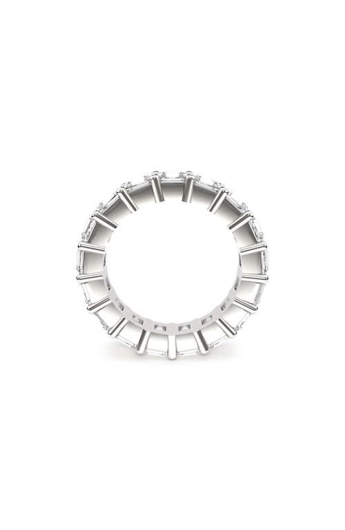 Hautecarat Lab Created Diamond Eternity Ring In White Gold