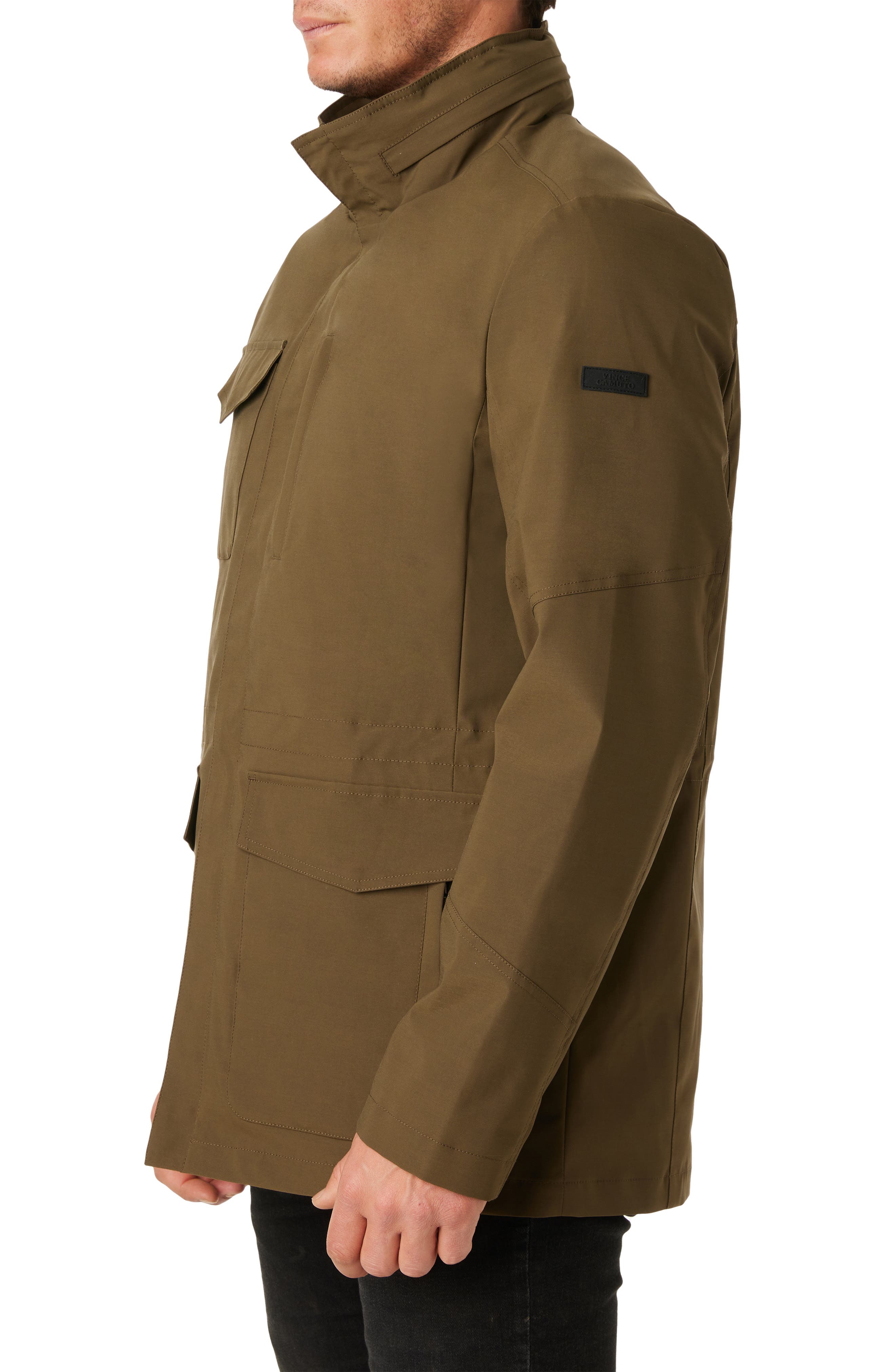 Vince Camuto Hidden Hood Utility Jacket 