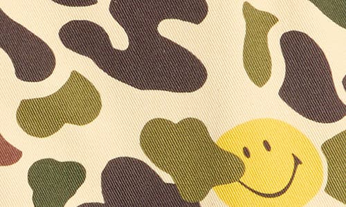 Shop Market Smiley® Camo Twill Zip Hoodie In Woodland