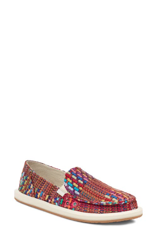 Sanuk Donna Slip-on Sneaker In Pink Multi