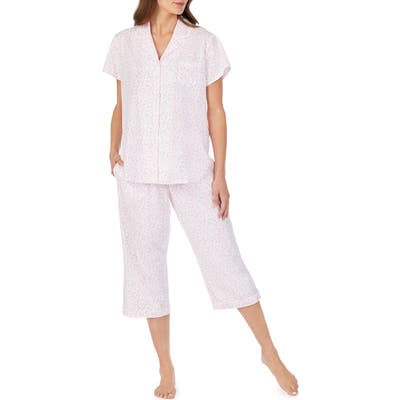 Eileen West Crop Pajamas, Pink