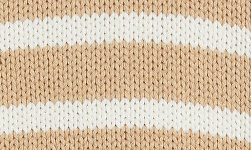 Rails Alise Stripe Cotton Crewneck Sweater In Ivory Birch Stripe