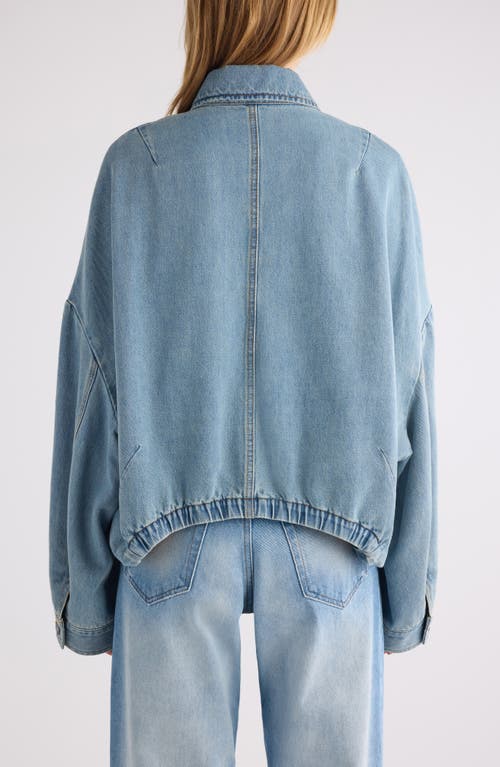 Shop Dries Van Noten Vesto Bubble Hem Denim Jacket