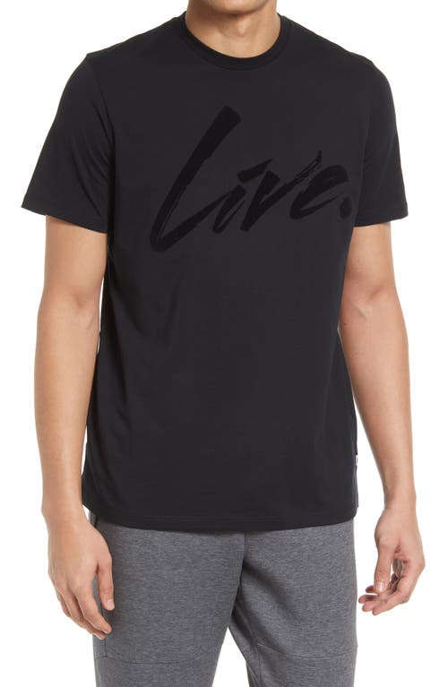 LIVE LIVE Live. Paint Graphic Tee in Blackout