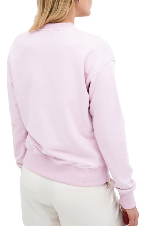 Shop Marcella Bartlett Cutout Cotton Sweatshirt In Mauve