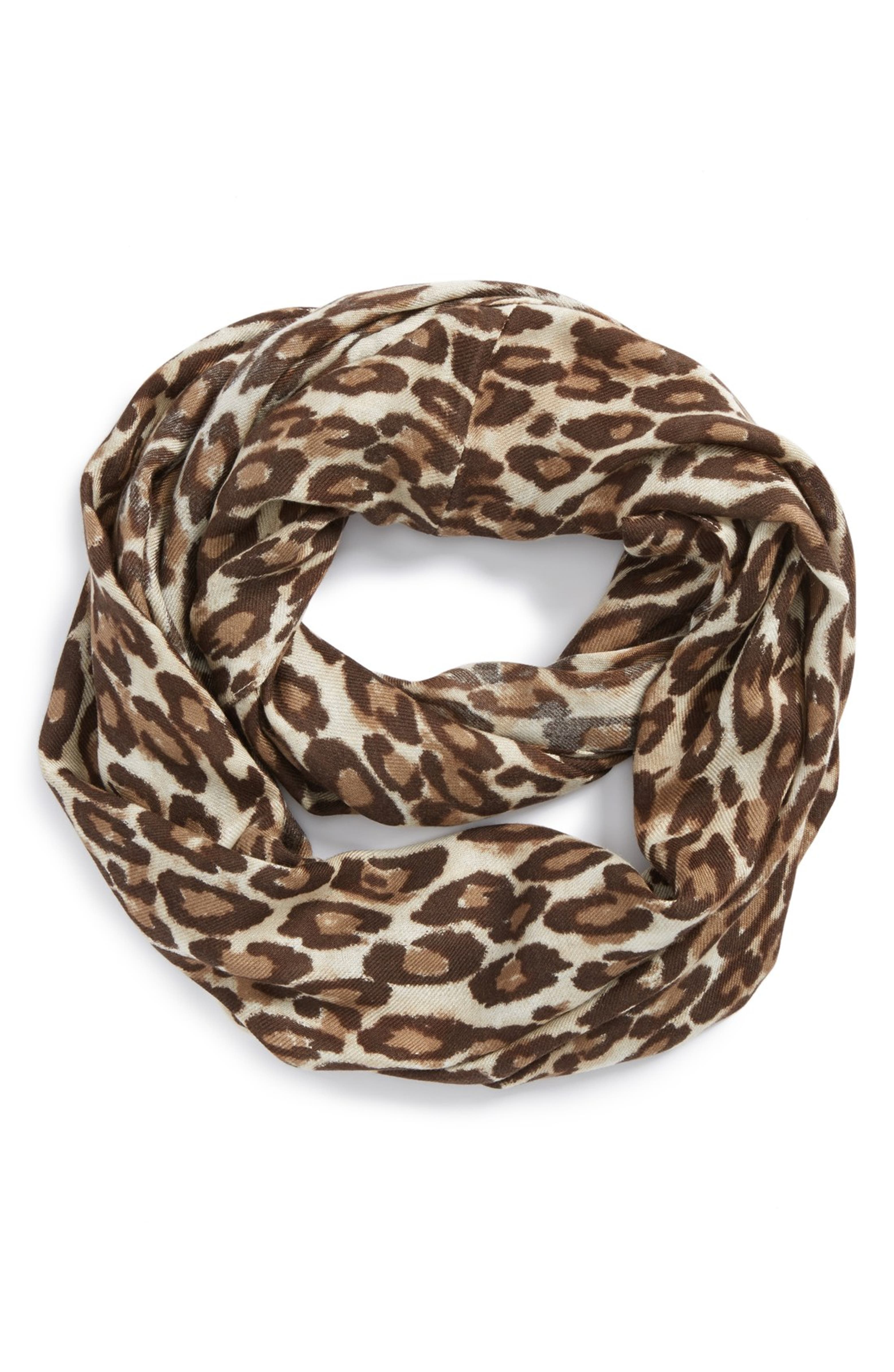 kate spade new york 'autumn leopard' infinity scarf | Nordstrom