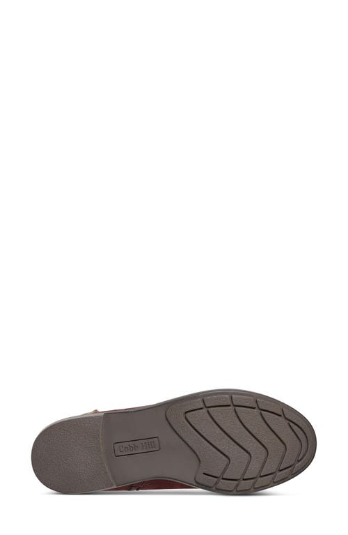 Rockport Cobb Hill Nessa Bootie In Dark Red