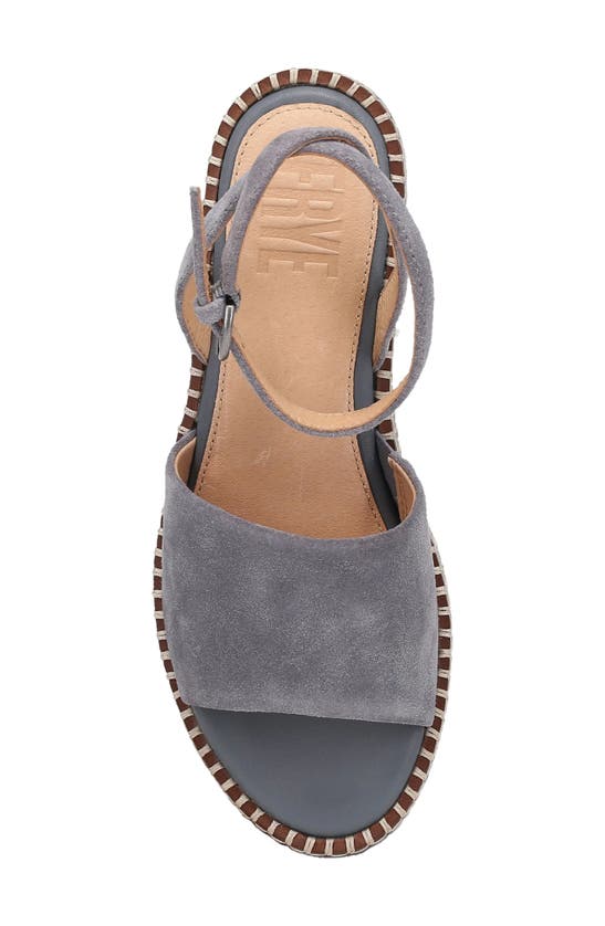 Shop Frye Joy Platform Wedge Sandal In Blue Ash