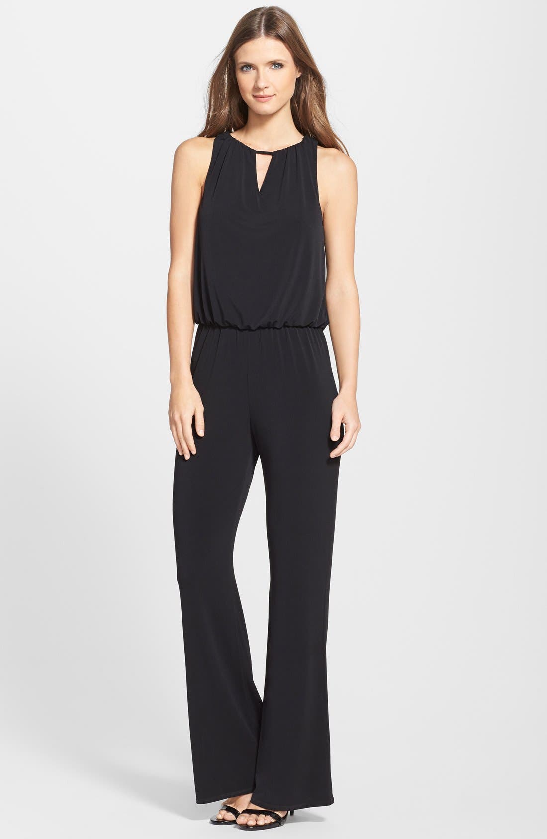 Laundry by Shelli Segal Lace Cowl Back Blouson Jumpsuit Nordstrom