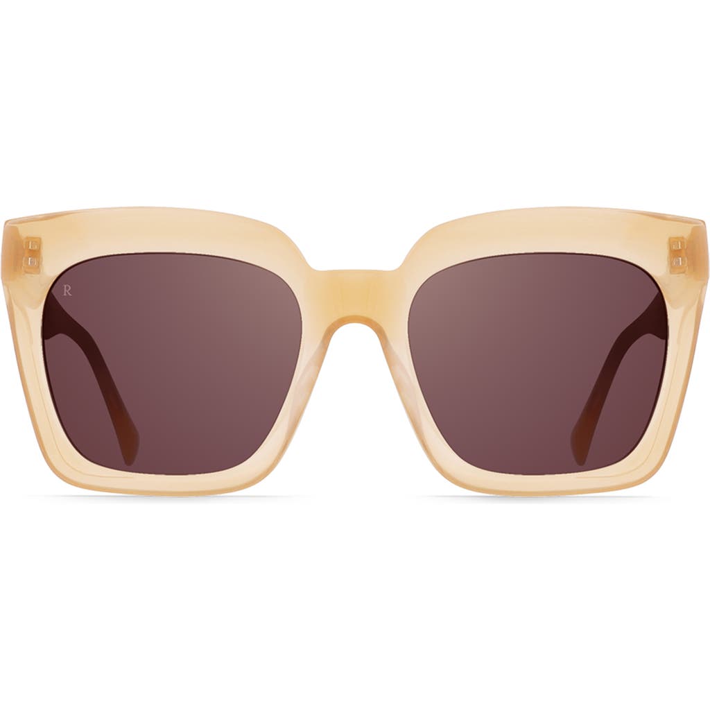 Shop Raen Vine 54mm Oversize Square Sunglasses In Papaya/violet Gradient