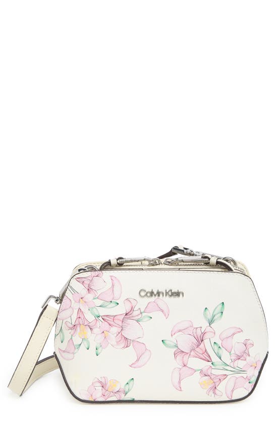 Calvin Klein Lucy Floral Print Crossbody Bag on SALE