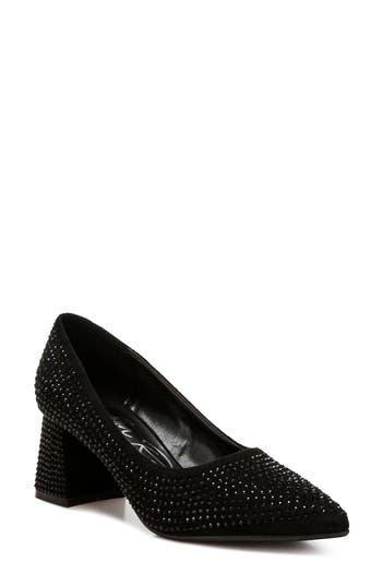 London Rag Caspia Pointed Toe Pump In Black