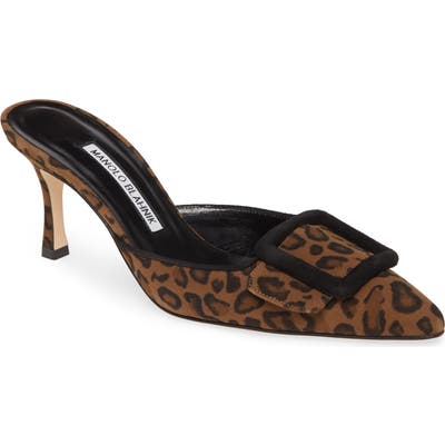 Manolo Blahnik Maysalebi Buckle Mule