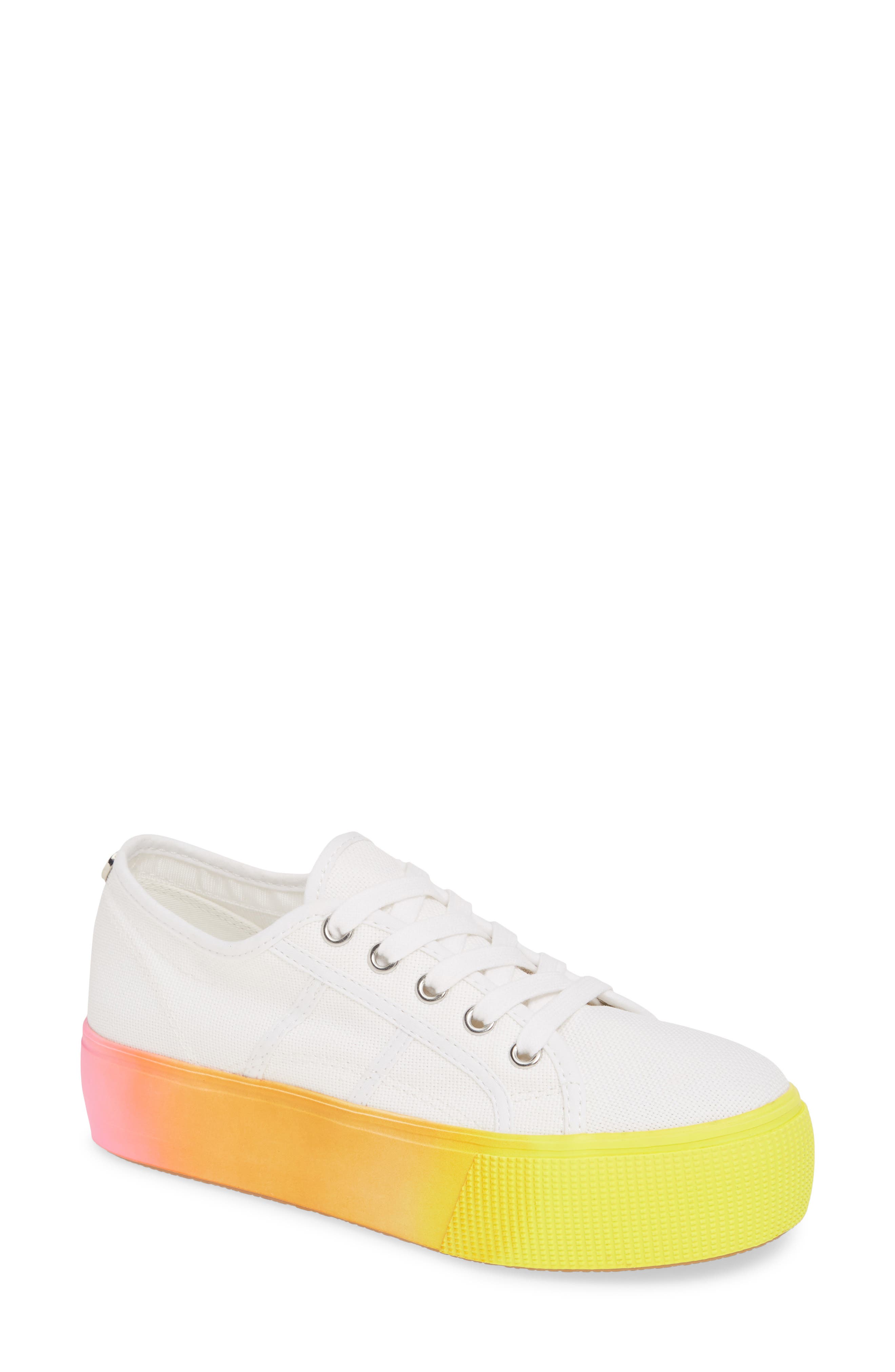 steve madden rainbow platform sneakers