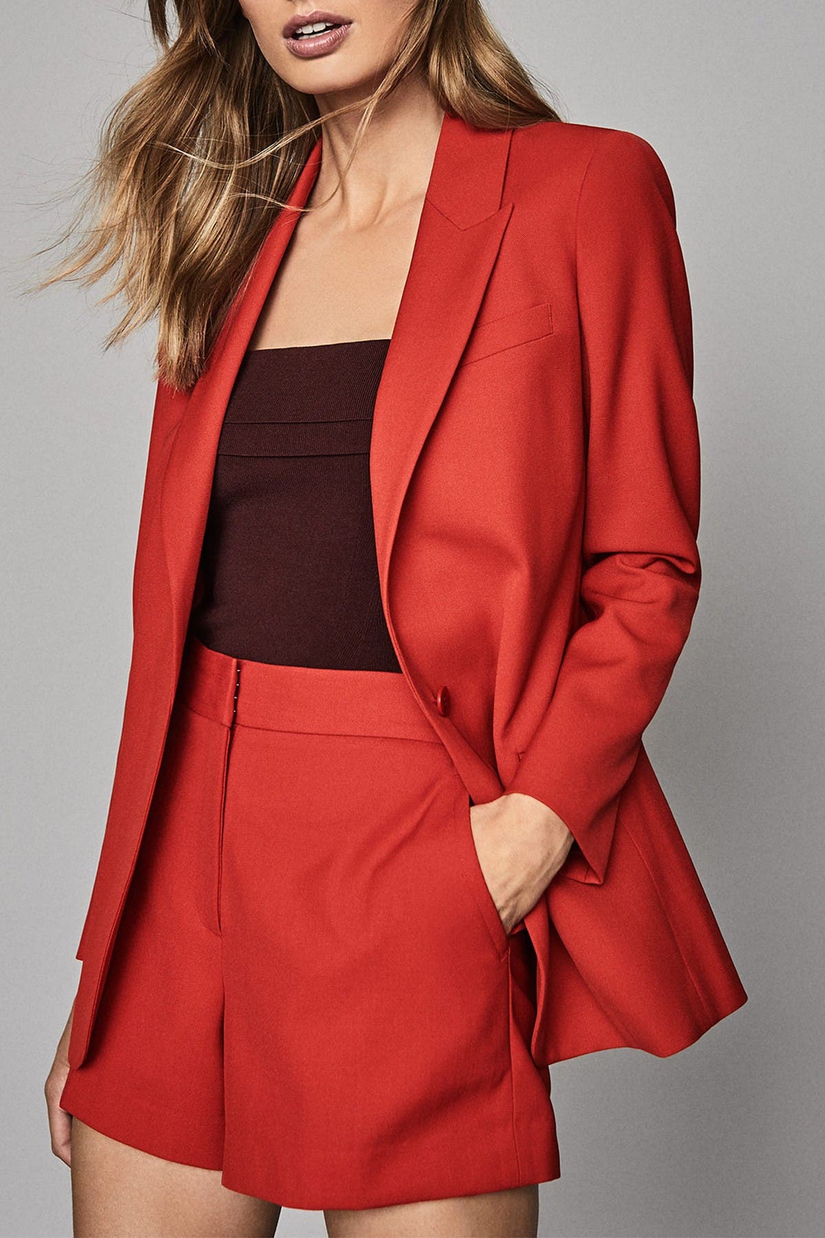 reiss red coat
