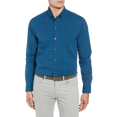 Cutter & Buck Logan Regular Fit Non-Iron Sport Shirt, Blue