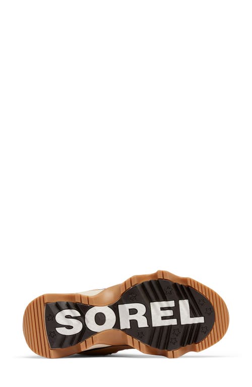 Sorel Womens Kinetic Impact Conquest Suede High-top Trainers Tan Comb In Tawny Buff/ceramic