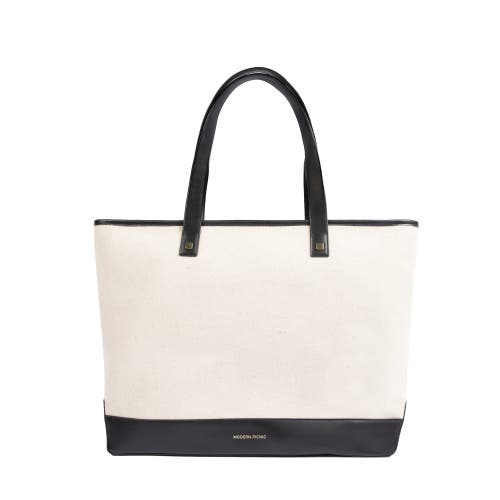 Shop Modern Picnic The Tote In Black Canvas