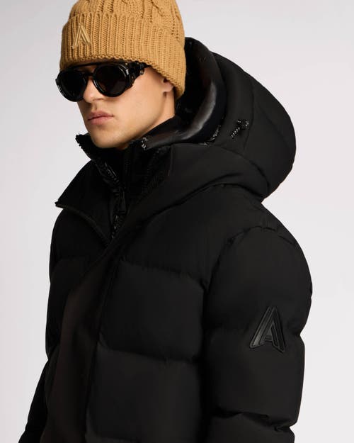 Alpenhaus Virterre Expedition Puffer With Contrast Double Hood In Black