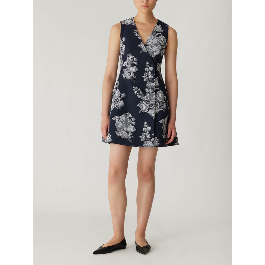 REBECCA TAYLOR REBECCA TAYLOR VENICE TOILE JACQUARD DOUBLE BREASTED MINI DRESS