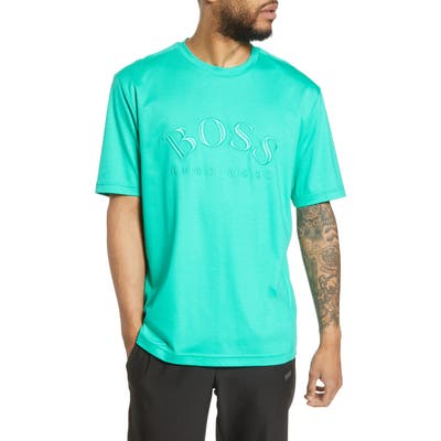 Boss Talboa Logo Embroidered T-Shirt, Green