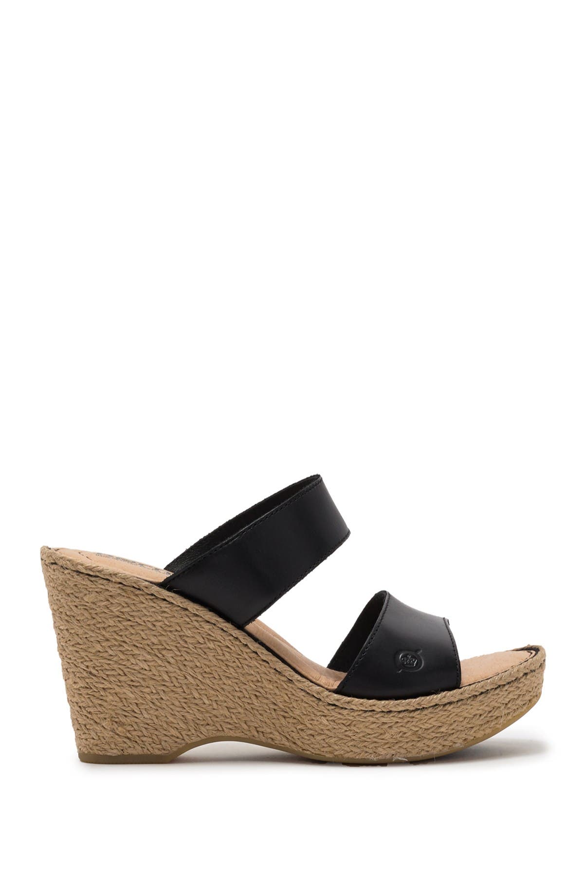 born aakash platform wedge sandal