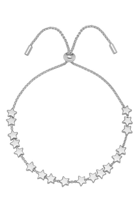 Estella Bartlett Stars So Bright Chain Slider Bracelet In Silver