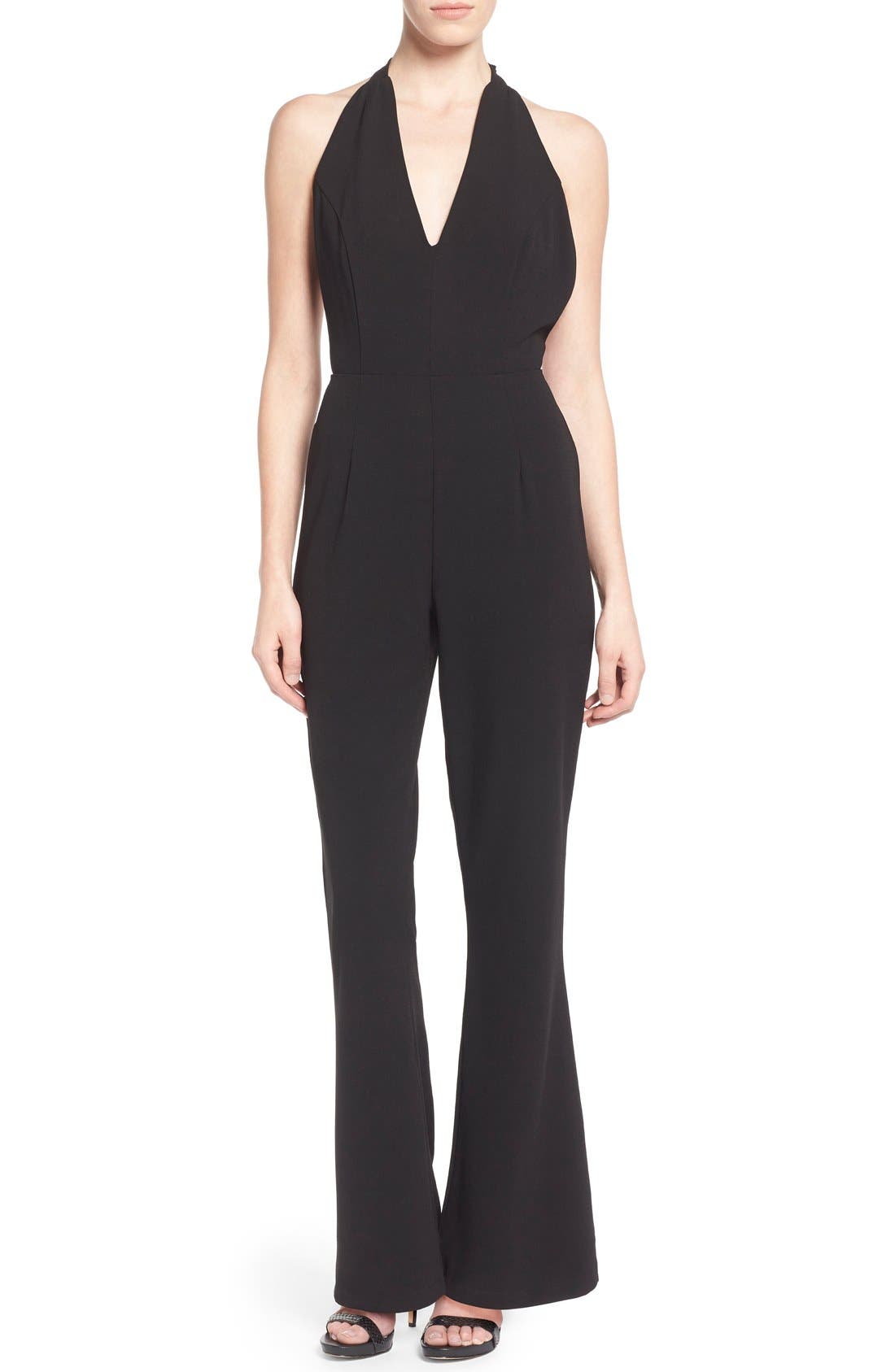 Glamorous Deep VNeck Halter Jumpsuit Nordstrom