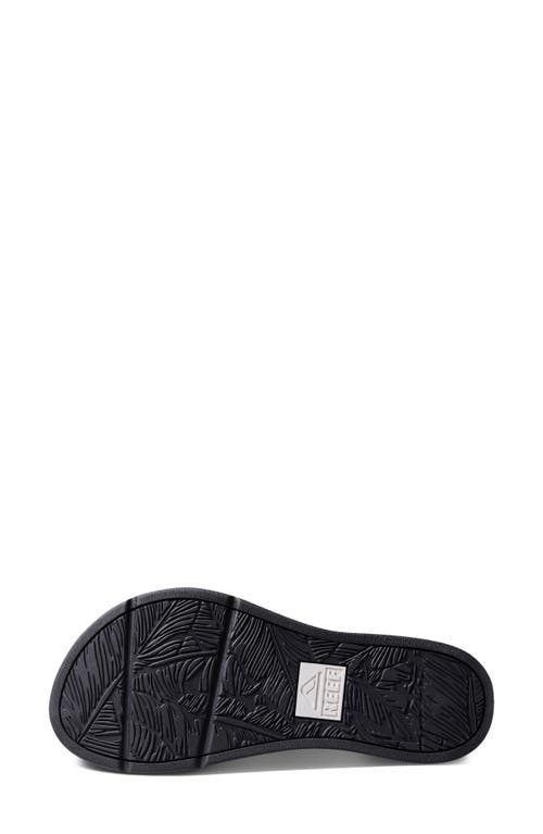 Shop Reef Santa Ana Flip Flop In Black/white