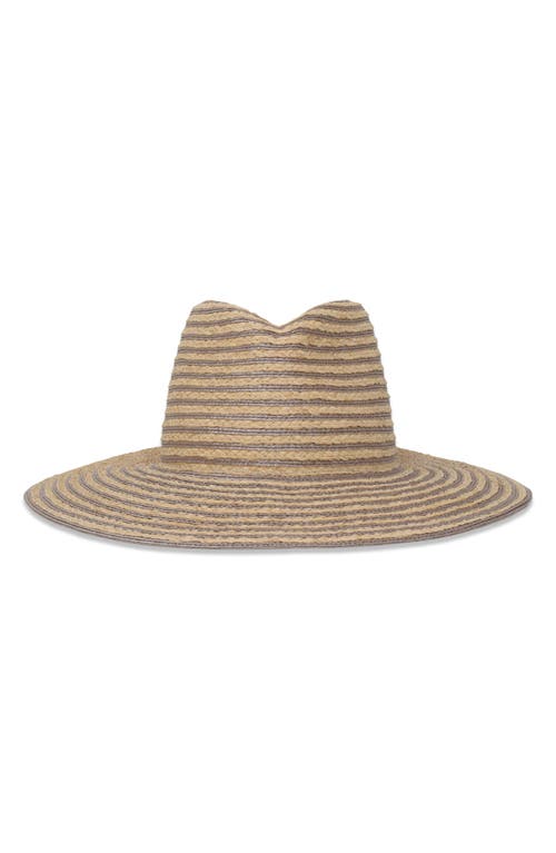 Shop Gigi Burris Millinery Jeanne Packable Raffia Sun Hat In Natural/cocoa