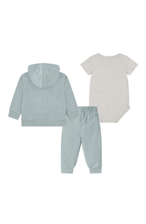 Shop Nike Zip Hoodie, Bodysuit & Joggers Set In Mica Green Heather