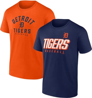 Fanatics Branded Women's Navy Detroit Tigers Core Team Lockup Long Sleeve V-Neck T-Shirt - Navy
