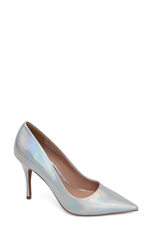 Linea Paolo Payton Pointy Toe Pump in Silver