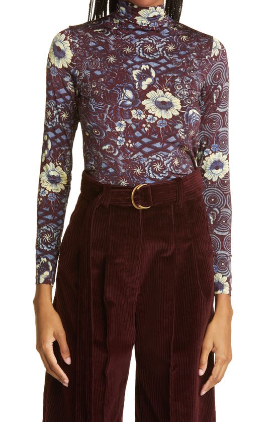 Ulla Johnson Auerlia Turtleneck Top In Heliotrope