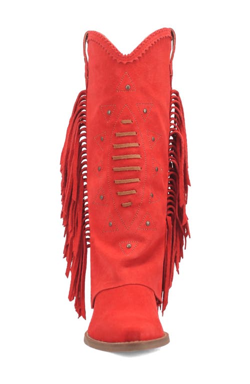 Dingo Spirit Trail Knee High Western Boot In Red