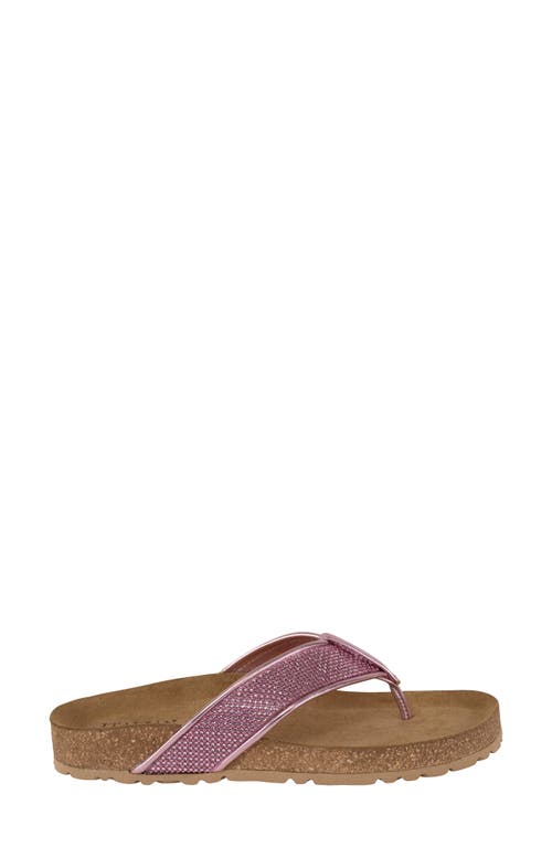 Italian Shoemakers Delani Embellished Flip Flop In Pink