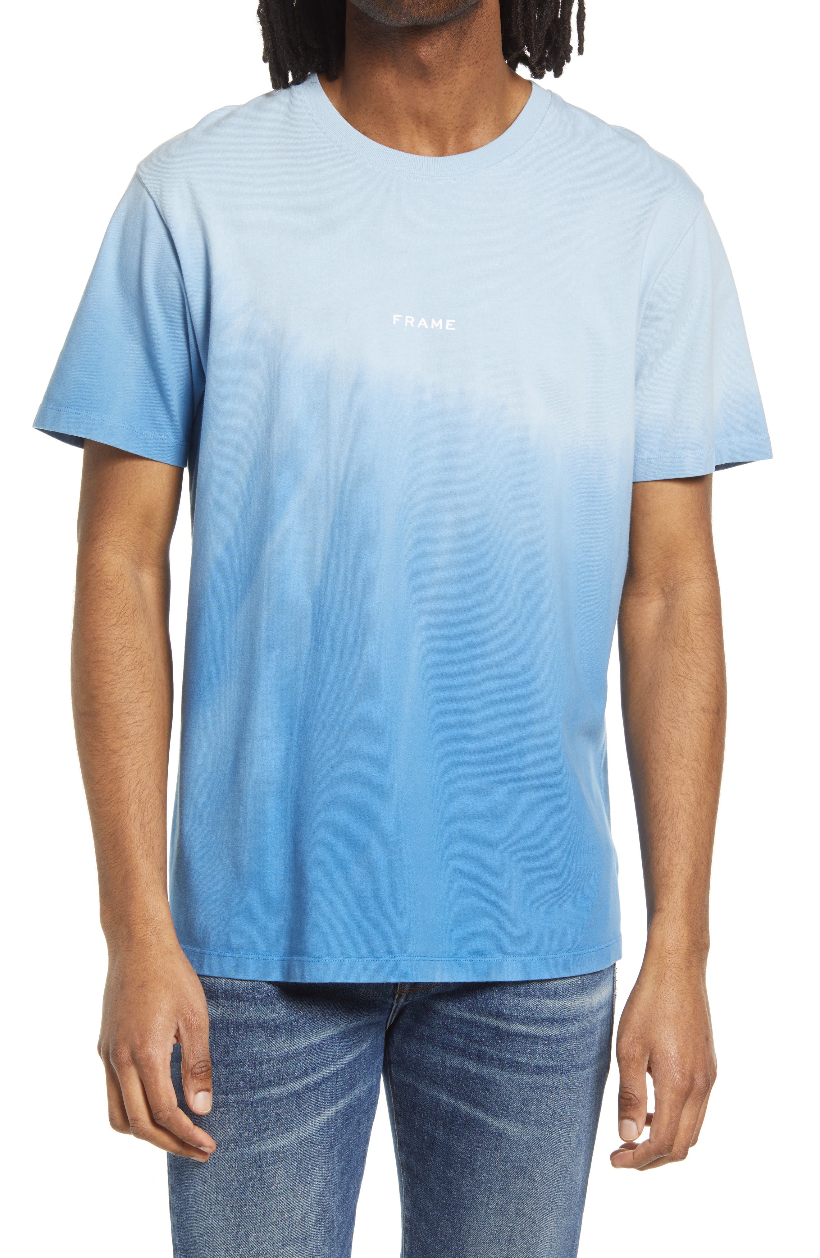 FRAME Men's Tie Dye Cotton T-Shirt 