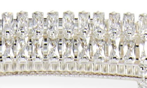 Shop Tasha Cubic Zirconia Barrette In Silver