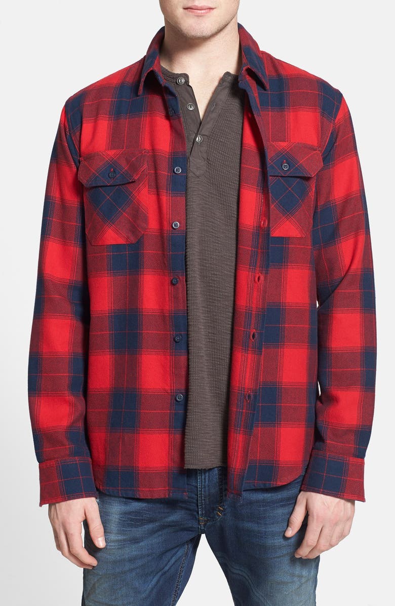 Obey 'Rampart' Plaid Flannel Shirt | Nordstrom