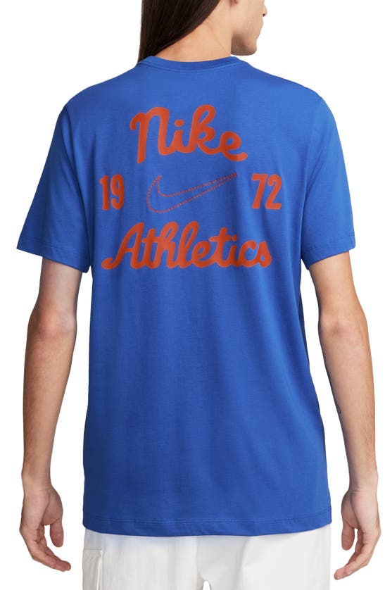 Shop Nike Club Athletics Graphic T-shirt In Game Royal