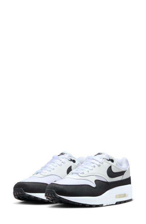 Nike Air Max 1 '87 Sneaker In White/black/white