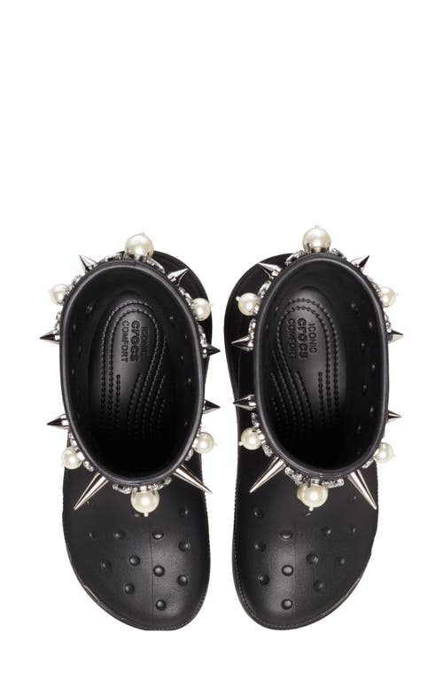 Shop Crocs X Simone Rocha Crush Platform Boot In Black