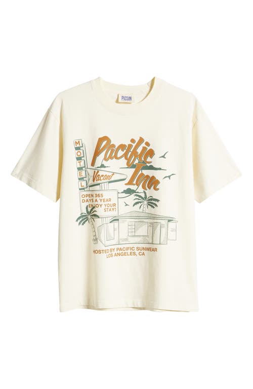 Shop Pacsun Inn Cotton Graphic T-shirt In Cream