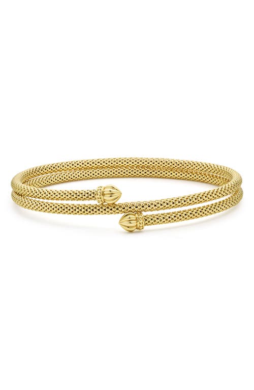Lagos Signature Caviar Coil Bracelet In Gold