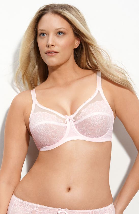 Wacoal Retro Chic Full Figure Underwire Bra In Heather Pink