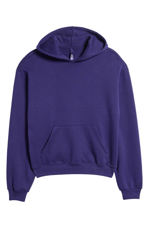 Shop Skims Cotton Blend Fleece Classic Pullover Hoodie In Concord