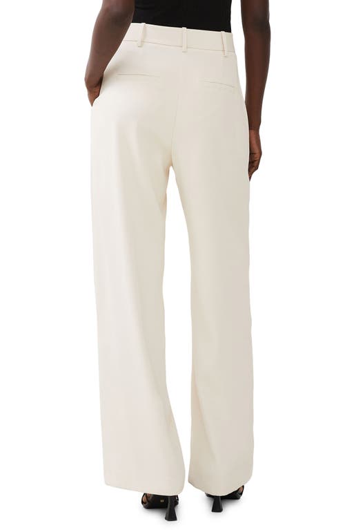 Shop French Connection Harrie Wide Leg Suiting Pants In Classic Cream