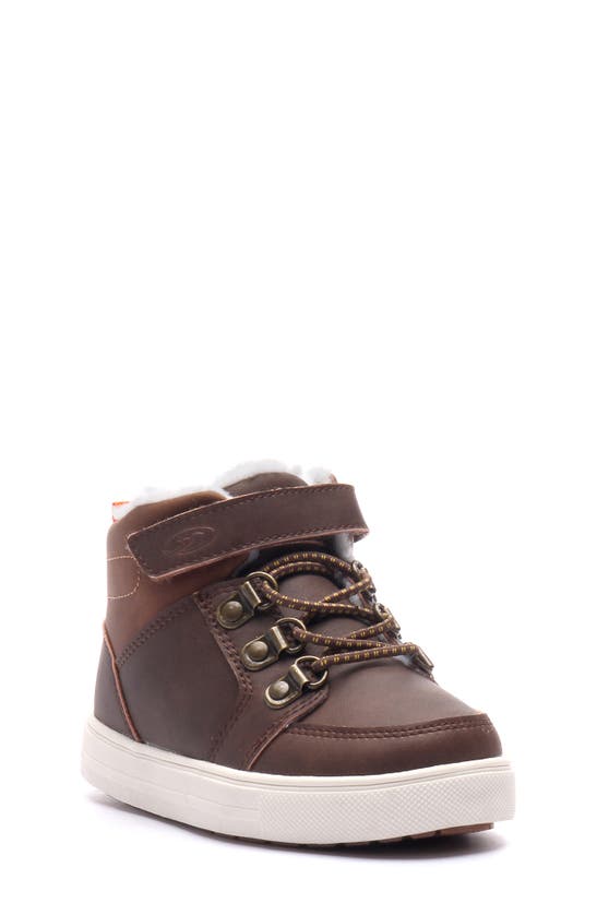 Dr. Scholl's Kids' Bohdi Fleece Lined Sneaker In Brown Multi
