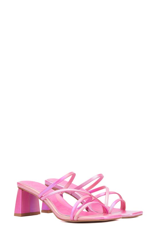 Shop Olivia Miller Limelight Sandal In Sorbet Orange Pink